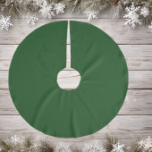 Deep Elegant Christmas Green Polyester Tree Skirt Polyester Weihnachtsbaumdecke