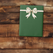 Deep Elegant Christmas Green Wrapping Paper Geschenkpapier