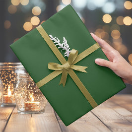 Deep Elegant Christmas Green Wrapping Paper Geschenkpapier