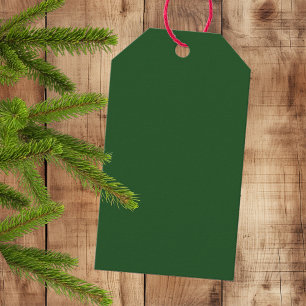 Deep Elegant Green - Solid Gift Tags Geschenkanhänger