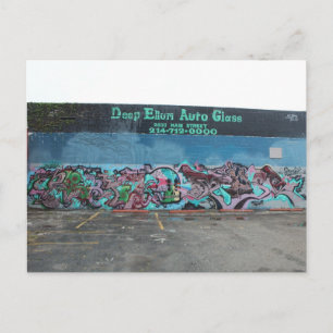 Deep Ellum Graffiti Artwork # 17 Postkarte
