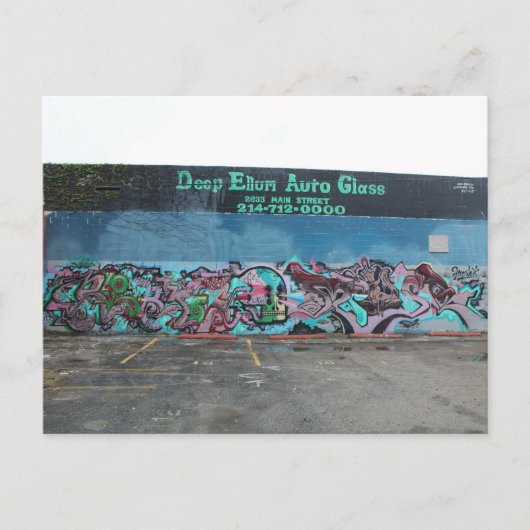 Deep Ellum Graffiti Artwork # 17 Postkarte (Vorderseite)