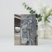 Deep Ellum Graffiti Artwork # 37 Postkarte (Stehend Vorderseite)