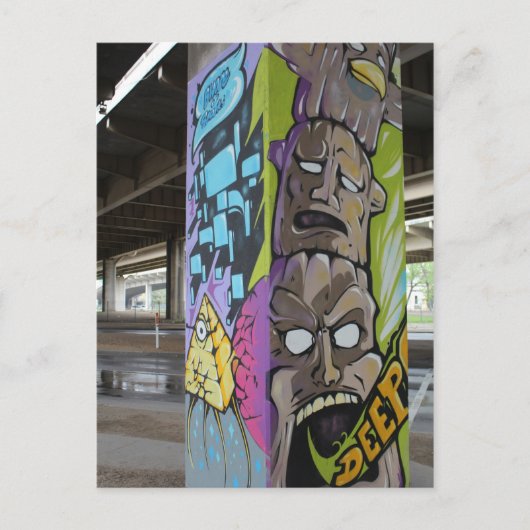 Deep Ellum Graffiti Artwork # 53 Postkarte (Vorderseite)