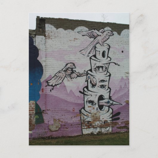 Deep Ellum Graffiti Artwork # 67 Postkarte (Vorderseite)