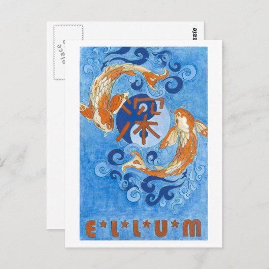 Deep Ellum Koi Postkarte (Vorne/Hinten)