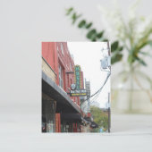 Deep Ellum Music - The Free Man Sign Postkarte (Stehend Vorderseite)