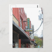 Deep Ellum Music - The Free Man Sign Postkarte (Vorne/Hinten)