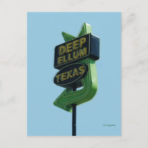 DEEP ELLUM Postcard Texas Postkarte