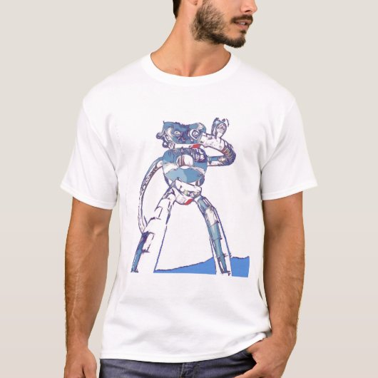 Deep Ellum Robot Stehend T-Shirt (Vorderseite)