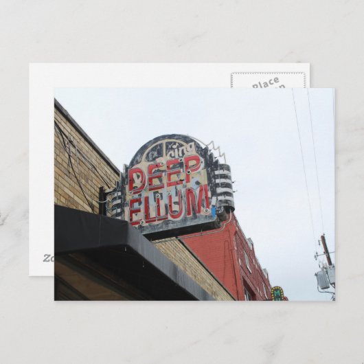 Deep Ellum Sign Postkarte (Vorne/Hinten)