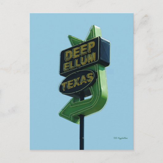 DEEP ELLUM Texas Postcard Postkarte (Vorderseite)