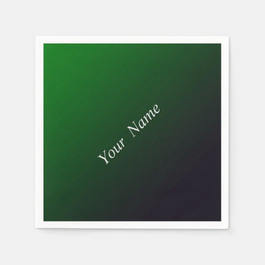 Deep Emeral gradient   Serviette (Vorderseite)