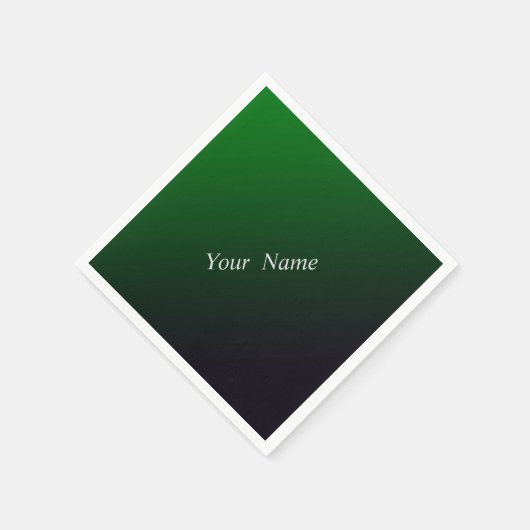 Deep Emeral gradient   Serviette (Ecke)