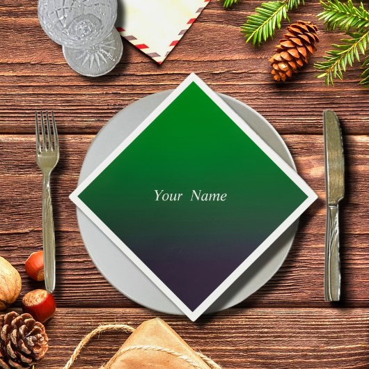 Deep Emeral gradient   Serviette