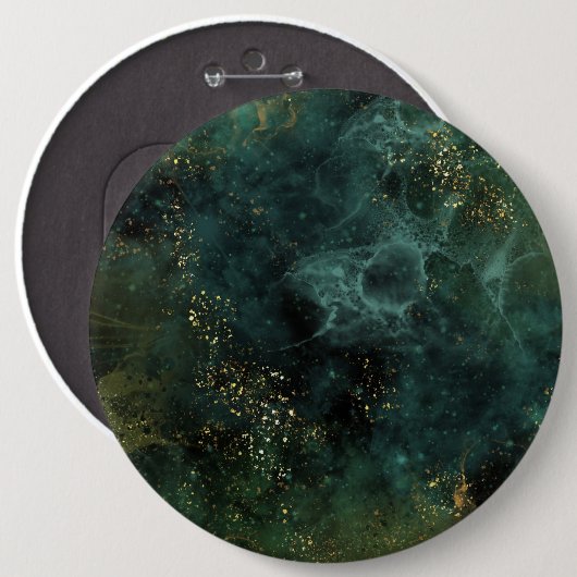 Deep Emerald Elegant Button (Vorne & Hinten)