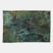 Deep Emerald Elegant Geschirrtuch (Horizontal)