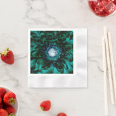 Deep Emerald Floral Print Paper Napkin Serviette (Beispiel)