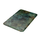 Deep Emerald Green Creative Badematte (Schrägansicht)