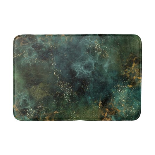 Deep Emerald Green Creative Badematte (Vorderseite)