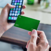 Deep Emerald Green Visitenkarte