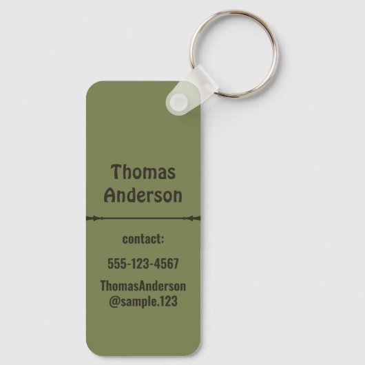 Deep Forest Color Combination Schlüsselanhänger (Rückseite)