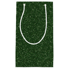Deep Forest Green Sparkle Glitzer Geschenktasche Kleine Geschenktüte