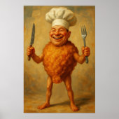 “Deep Fried Dreams” –  A Humorous Portrait Poster (Vorne)