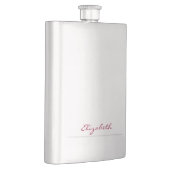 * Deep Fuchsia Signature Personalisiert Flachmann (Rechts)