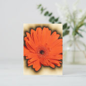 Deep Gerbera Postkarte (Stehend Vorderseite)