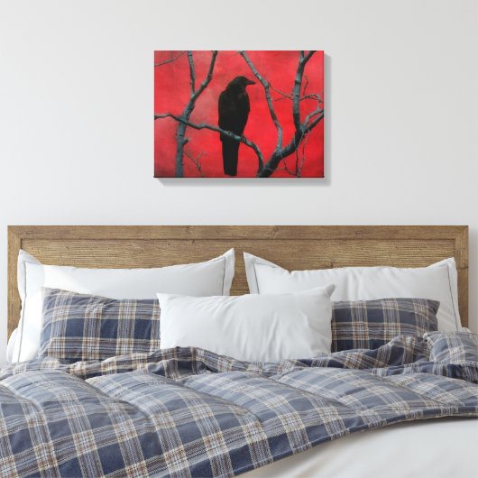 Deep Gothic Red Leinwanddruck (Insitu (Schlafzimmer))