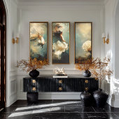 Deep Grace Ethereal Teal Gold Underwater Trio Geschenkpapier Set