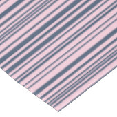 Deep Grau Blau und Rosa Streifen Tischdecke (Schrägansicht)