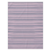 Deep Grau Blau und Rosa Streifen Tischdecke (Vorderseite)