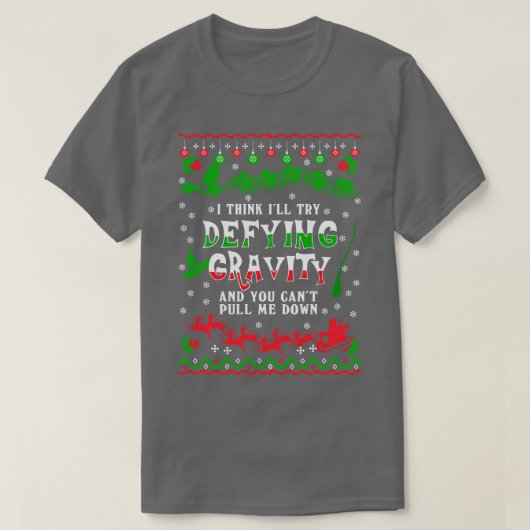 Deep Gravity Christmas Sweater T-Shirt (Design vorne)