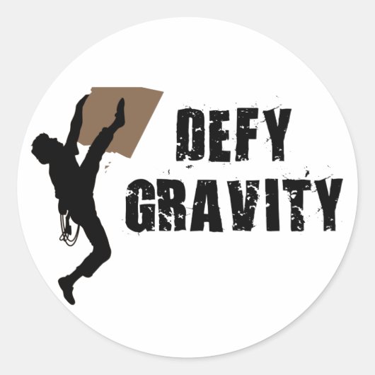 Deep Gravity Runder Aufkleber (Vorderseite)