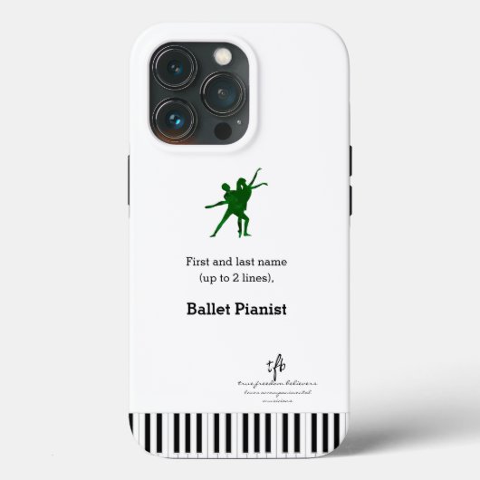 Deep Green I PDD Ballet Pianist Case-Mate iPhone Hülle (Rückseite)
