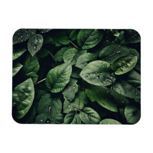 Deep Green Jungle Leaf Foliage Magnet