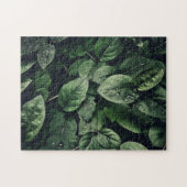 Deep Green Jungle Leaf Foliage Puzzle (Horizontal)