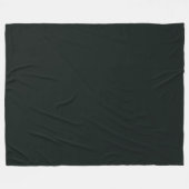 Deep Green Solid Plain Color Fleecedecke (Vorderseite (Horizontal))