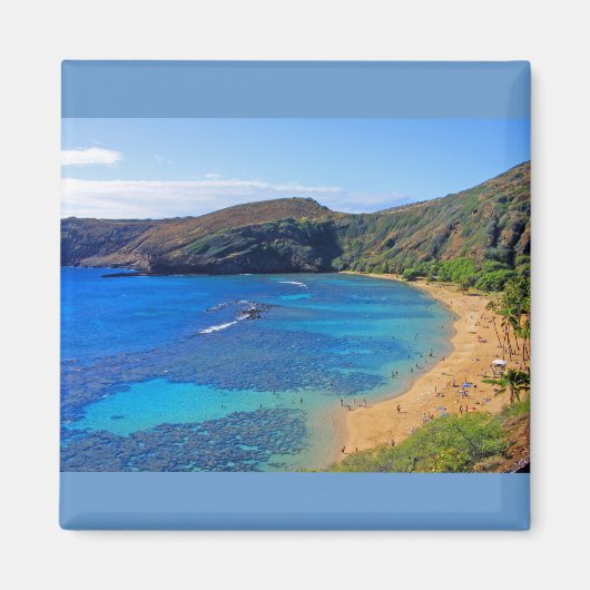 Deep Hanauma Bay 3, Honolulu, Oahu, Hawaii Inland Magnet (Vorne)