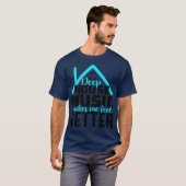 Deep House Music - EDM Dance Music T-Shirt (Vorne ganz)