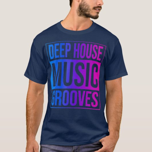 Deep House Music - EDM DJ Raver T-Shirt (Vorderseite)