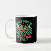 Deep In Christmas Bauble Festive Checkered Xmas Kaffeetasse (Links)