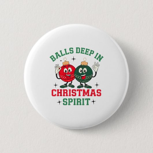 Deep In Christmas Srit  Button (Vorderseite)