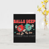 Deep In Christmas Srit Christmas Humorous Festive Karte (Gelbe Blume)