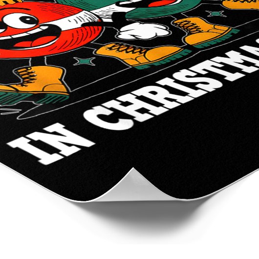 Deep In Christmas Srit Christmas Humorous Festive Poster (Ecke)