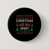Deep In Christmas Srit Couples Matching Ugly Sweat Button (Vorderseite)