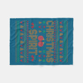 Deep In Christmas Srit Couples Matching Ugly Sweat Fleecedecke (Vorderseite (Horizontal))