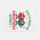 Deep In Christmas Srit Fleecedecke (Vorderseite (Horizontal))